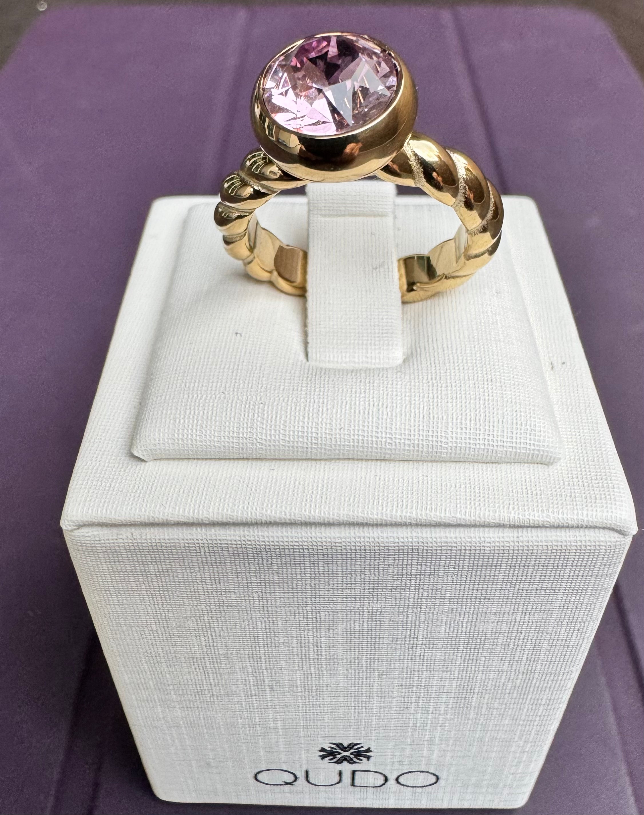 ARGOLLA LANA con cristal Sesto Light Amethist