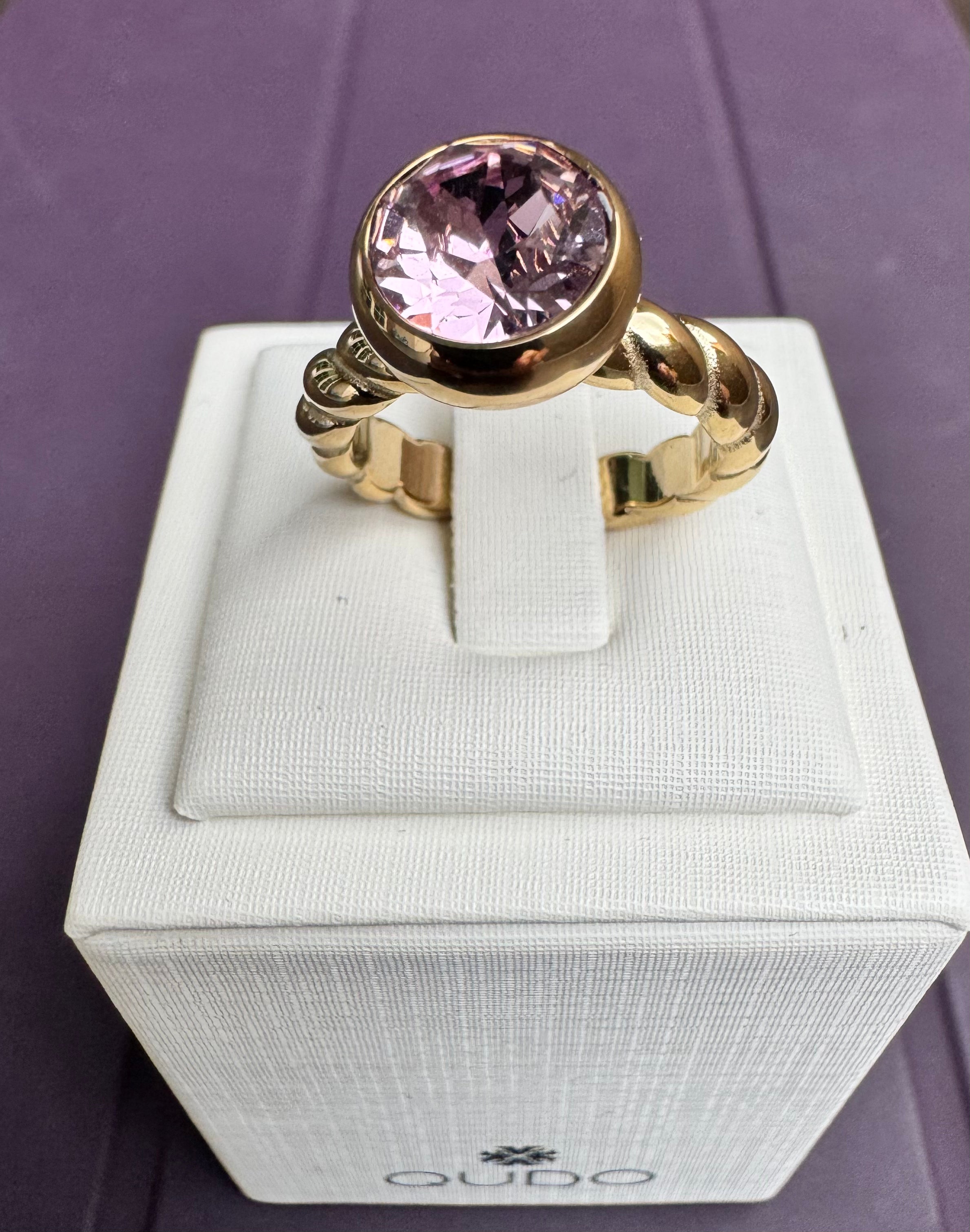 ARGOLLA LANA con cristal Sesto Light Amethist