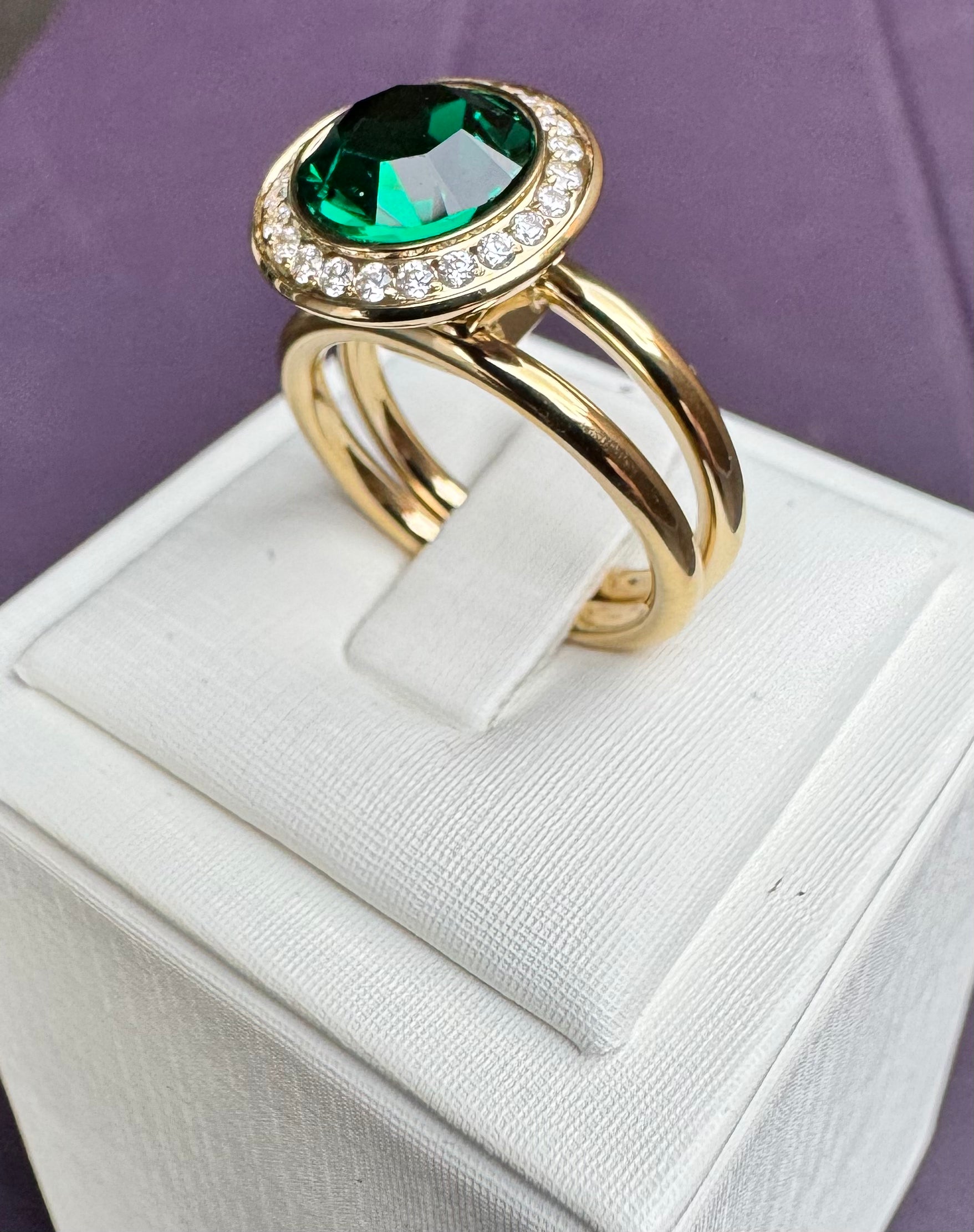 New ! Argolla ROMA con cristal Tondo Deluxe 13mm