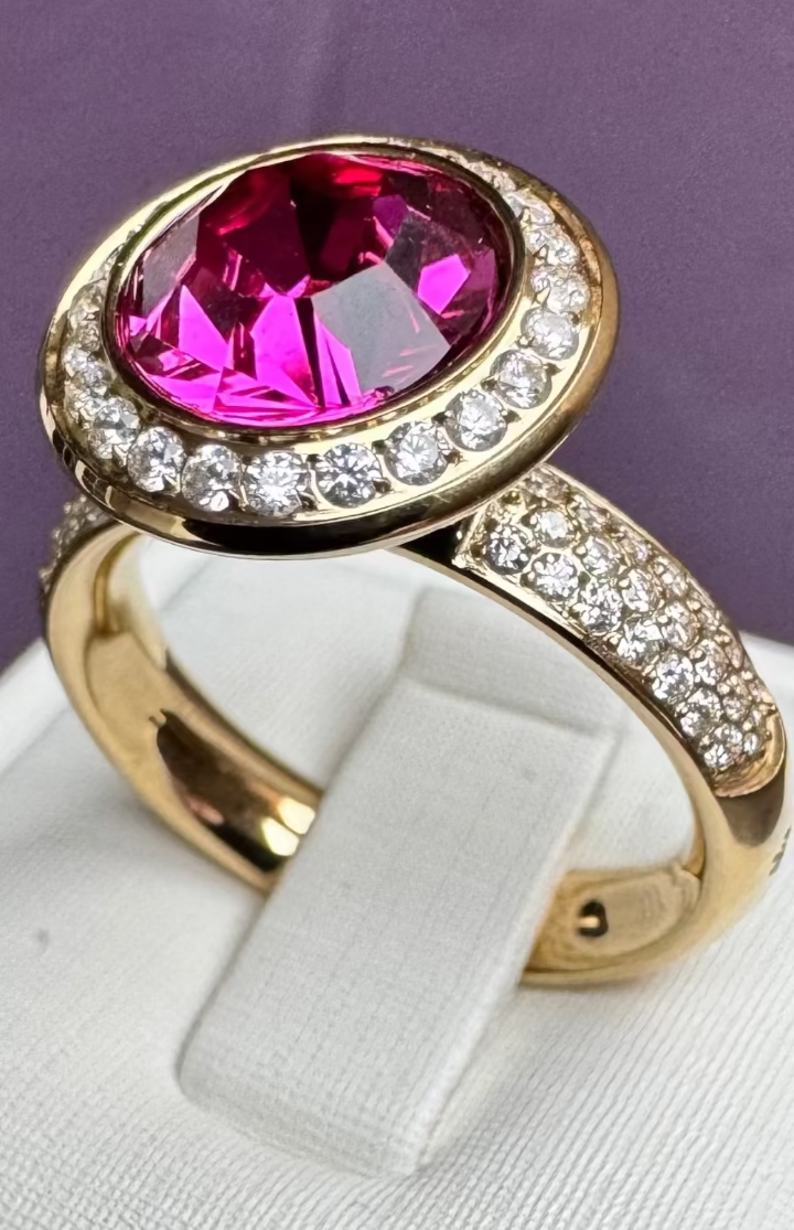 Argolla DELUXE con cristal Tondo Deluxe 13mm