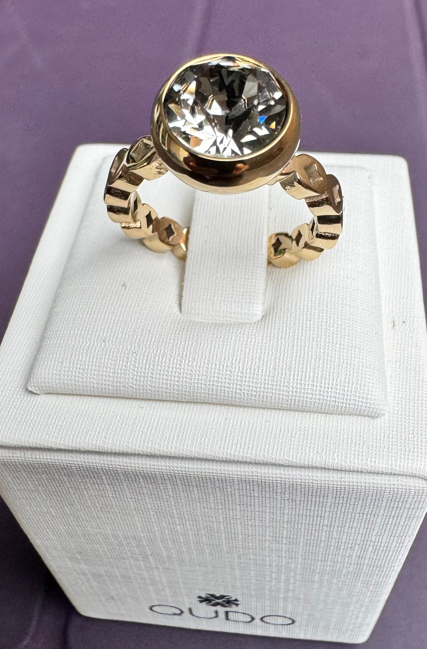 Argolla MELARA con cristal SESTO