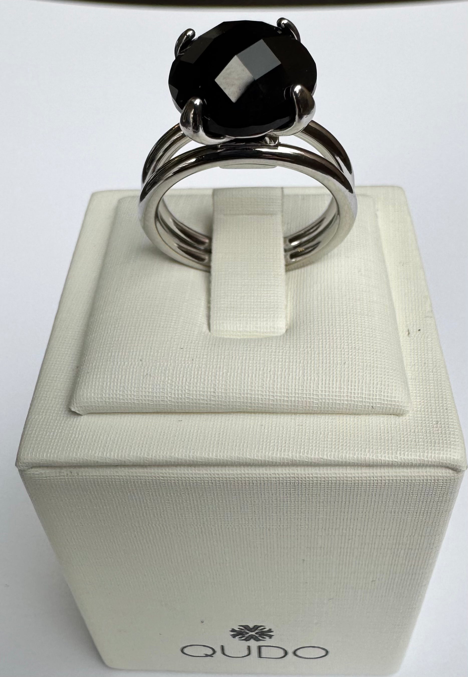 New ! Argolla ROMA SILVER cristal SEANO NEGRO