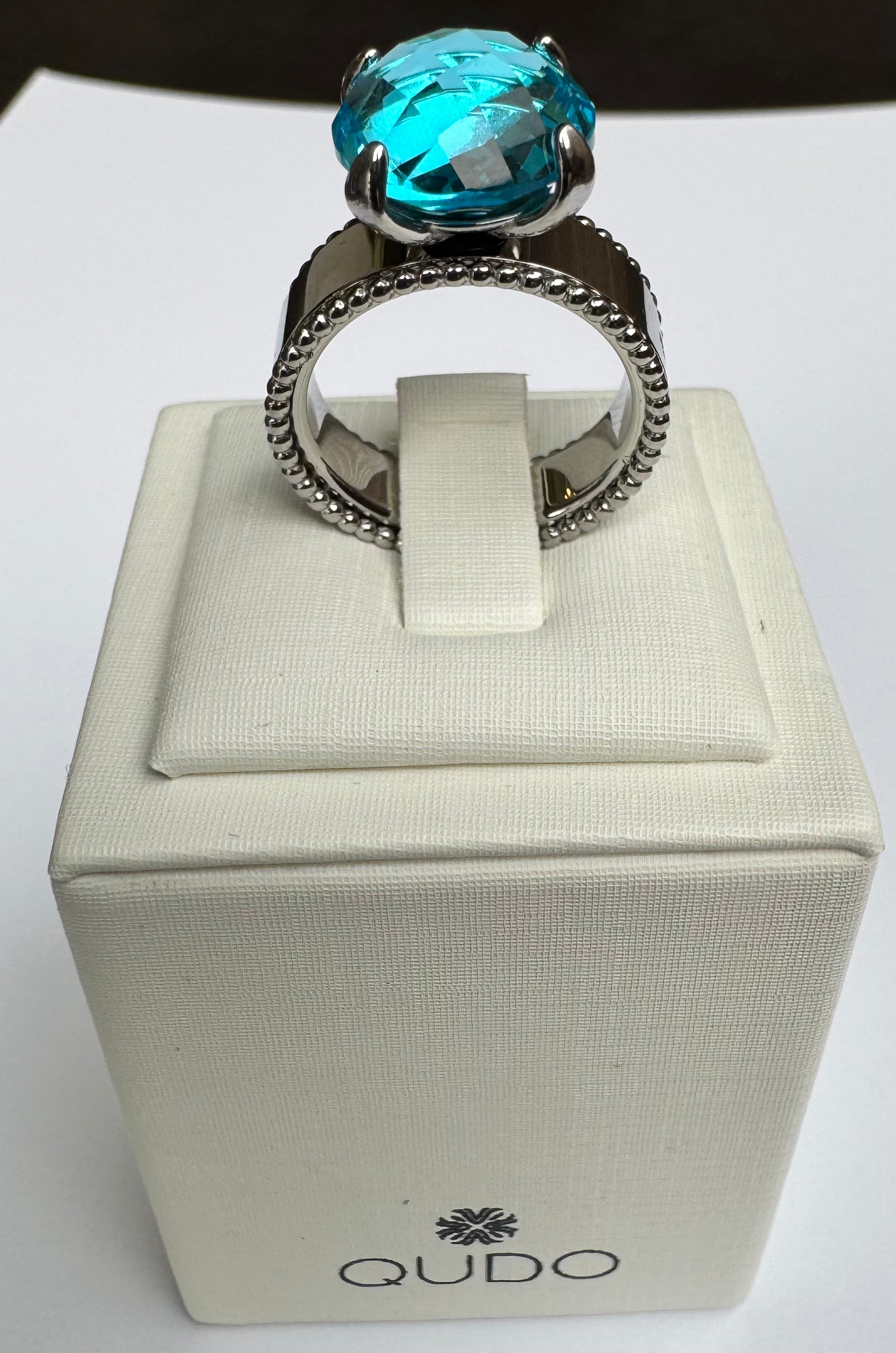 New ! Argolla Punto Plata cristal Seano