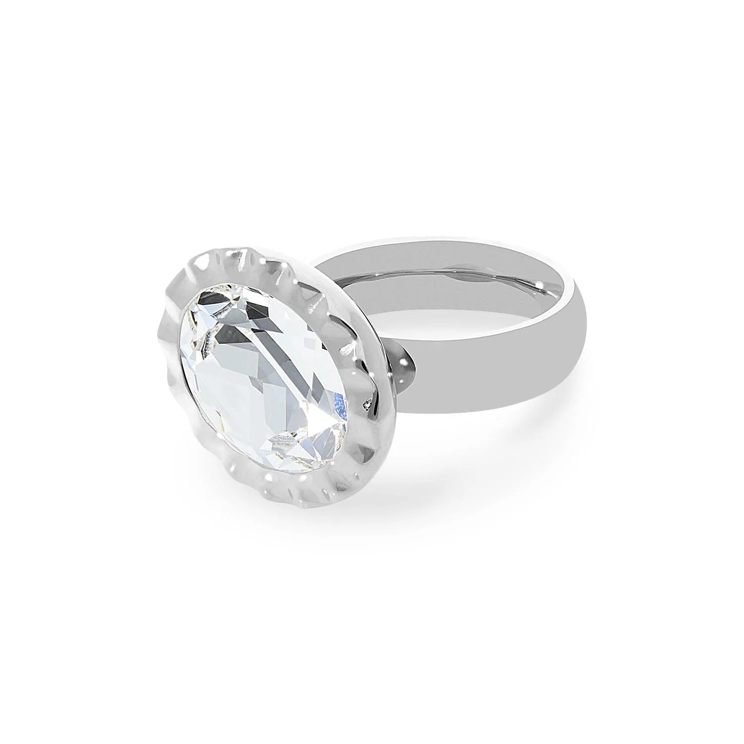 CRYSTAL TIVOLA UNICA ring Plata