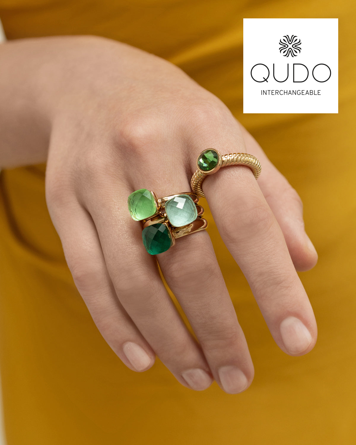 Light Sapphire Firenze ring GOLD