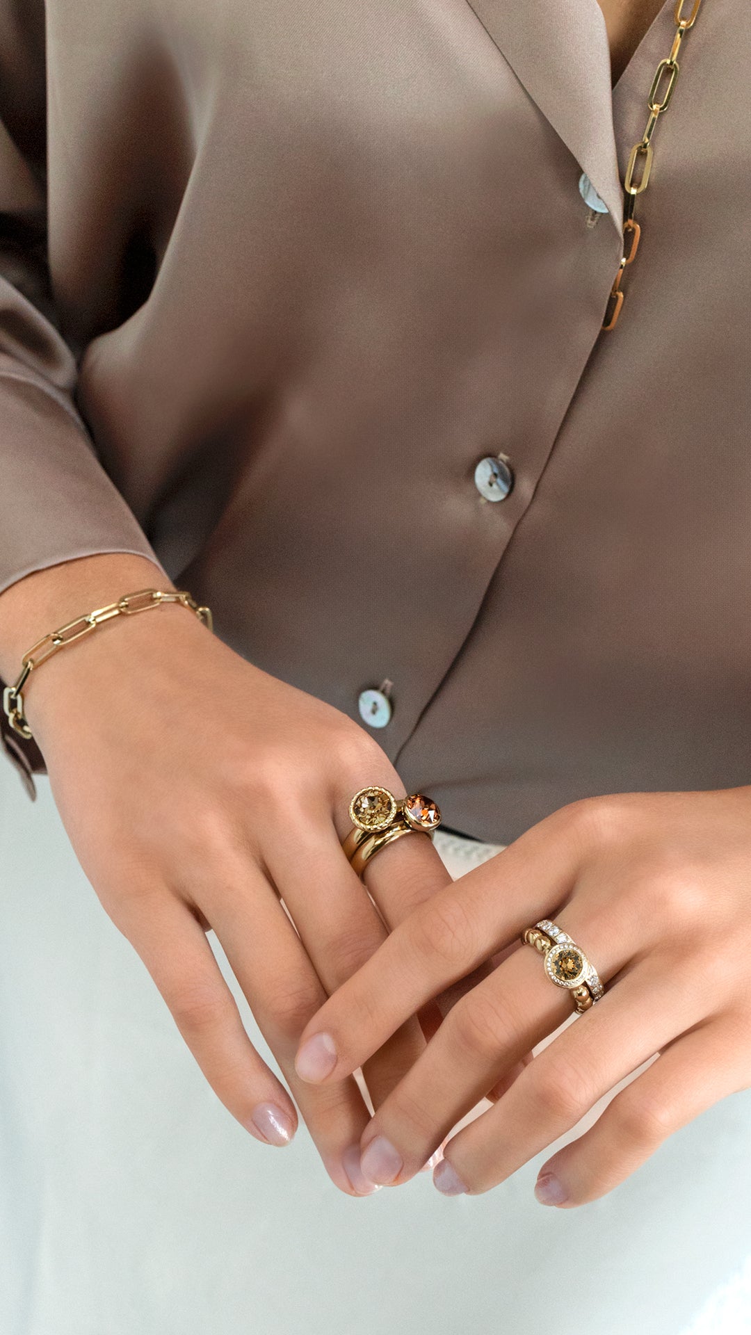 Argolla Qudo Basic Color Rose Gold